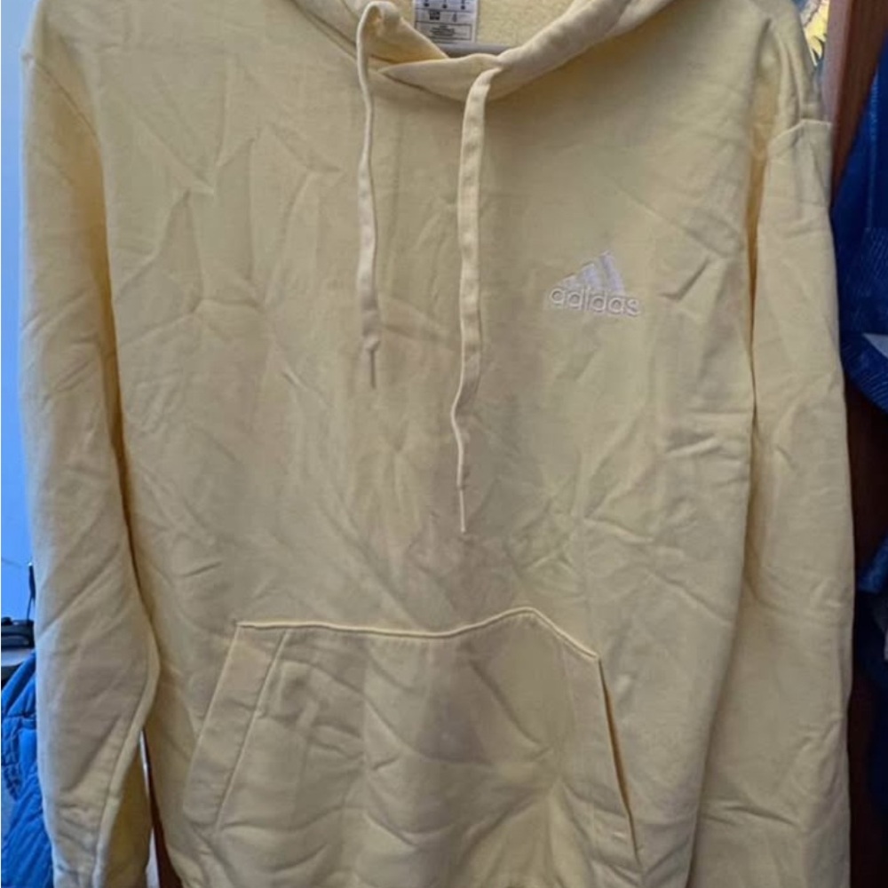 Adidas Yellow Sweatshirt Hoodie